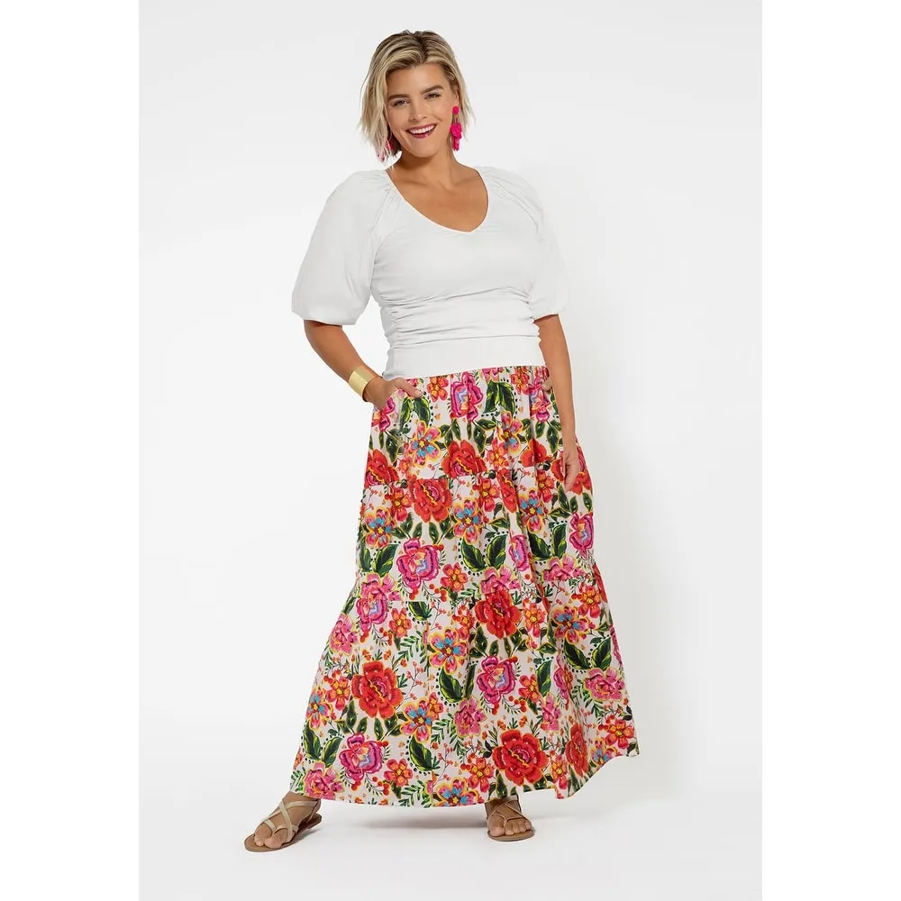 Leota Women's Maxi Evelyn Skirt Red sold by Zulily
