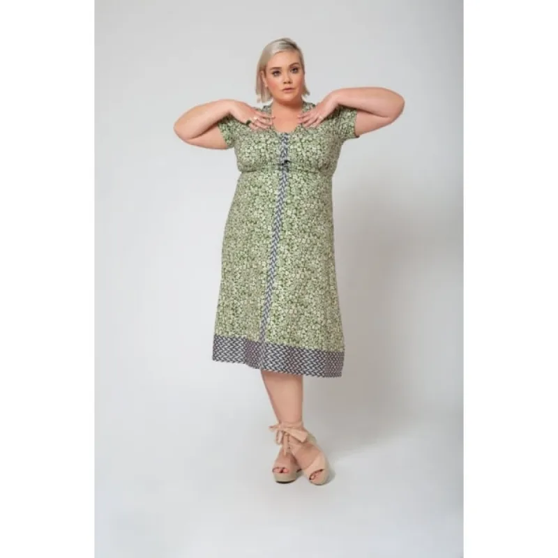 Leota Women's Francesca Midi Dress Green Size 3X sold by Zulily