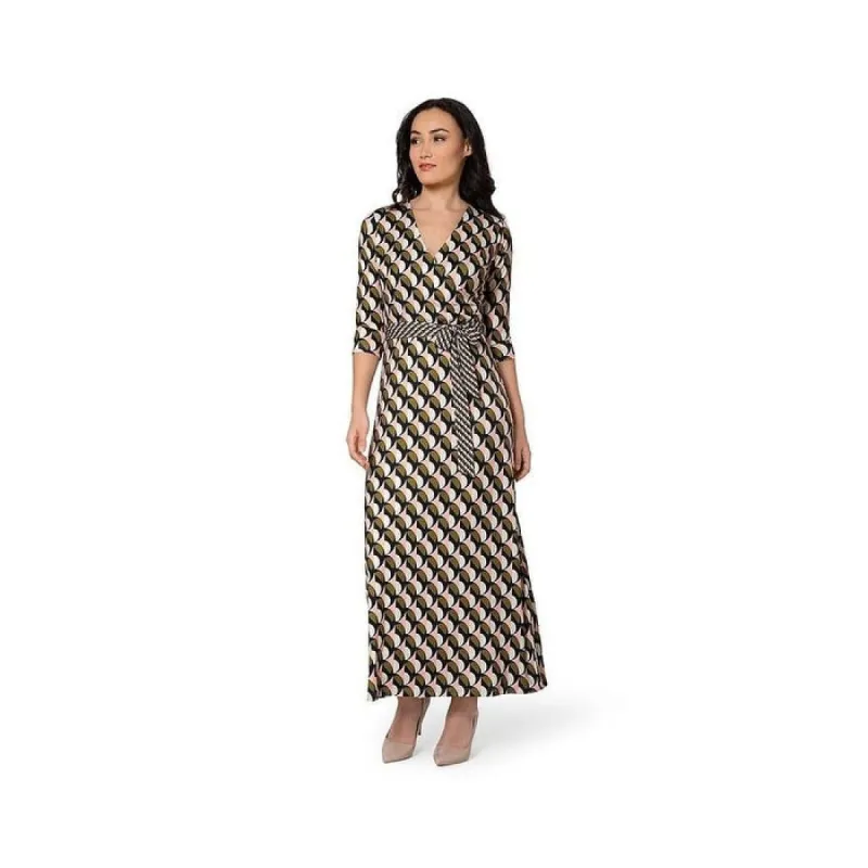 Leota Women's Perfect Wrap Maxi Dress Orange Size Small sold by Zulily