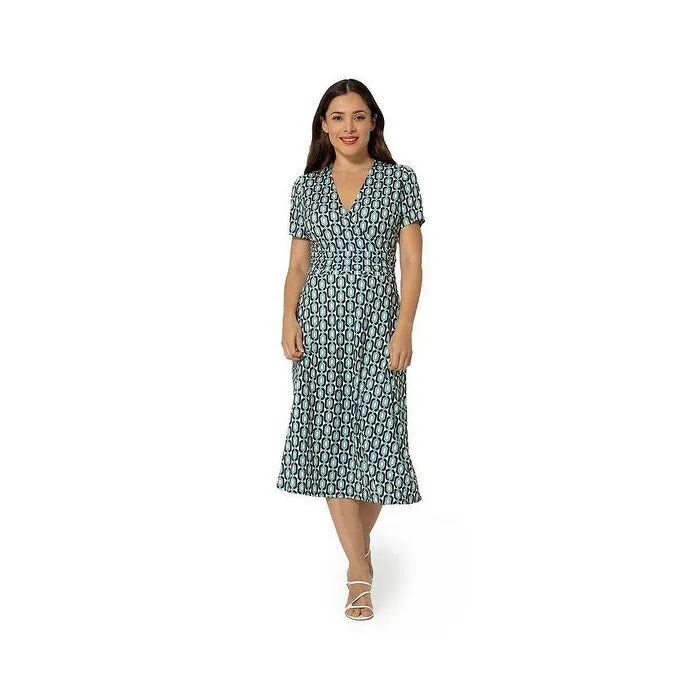 Leota Women's Amiya Midi Perfect Wrap Dress Blue Size Small sold by Zulily