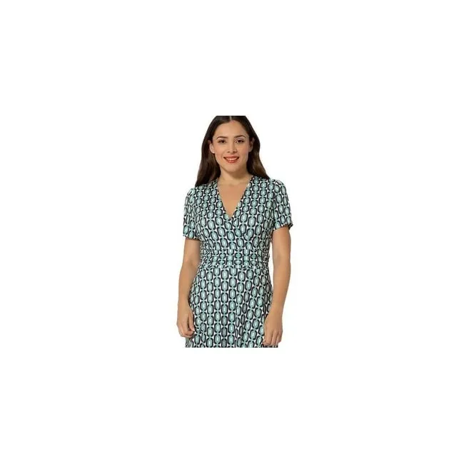Leota Women's Amiya Midi Perfect Wrap Dress Blue Size Small sold by Zulily product image thumbnail 4