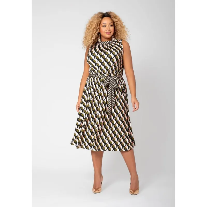 Leota Women's Sleeveless Mindy Midi Dress (Curve) Multi sold by Zulily