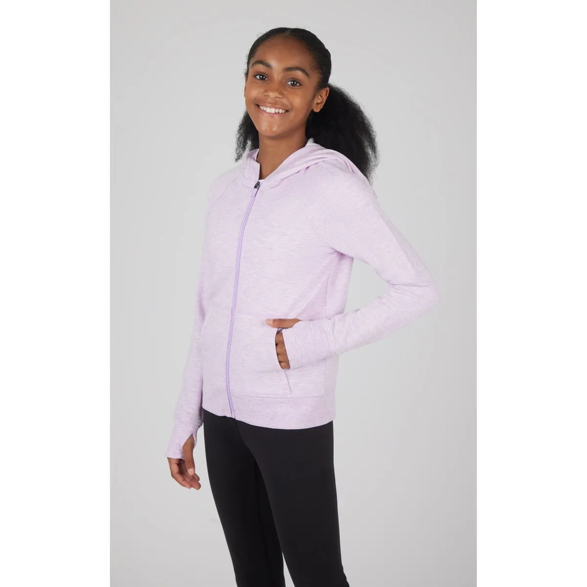 Yogalicious Girls Brushed Inside Hoodie Jacket sold by Zulily product image thumbnail 2