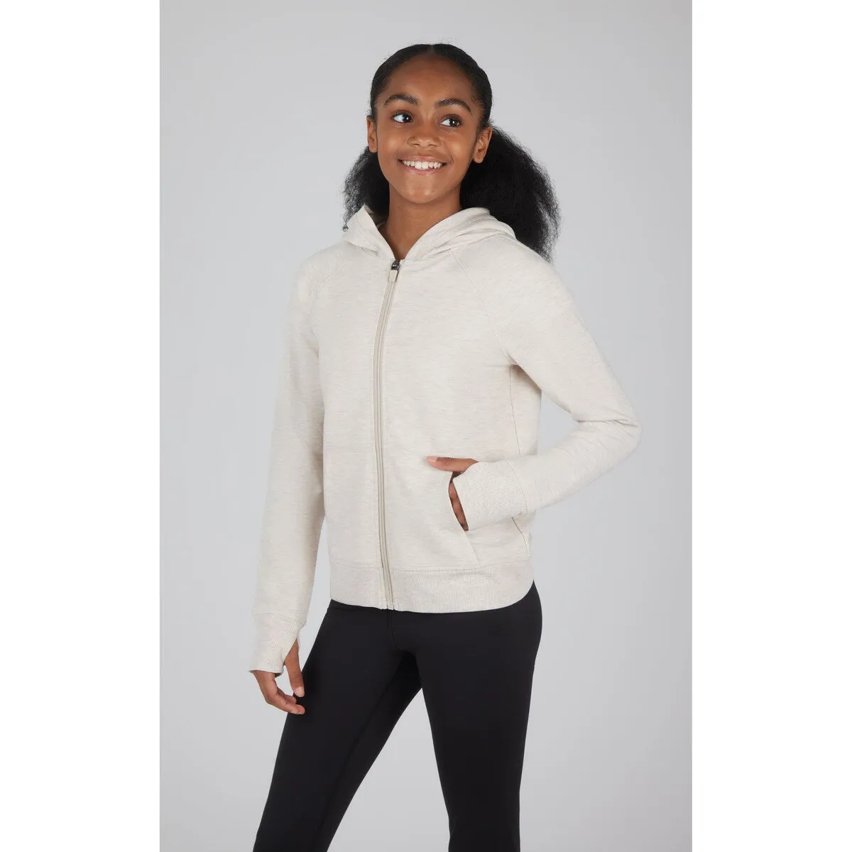 Yogalicious Girls Brushed Inside Hoodie Jacket sold by Zulily product image thumbnail 5