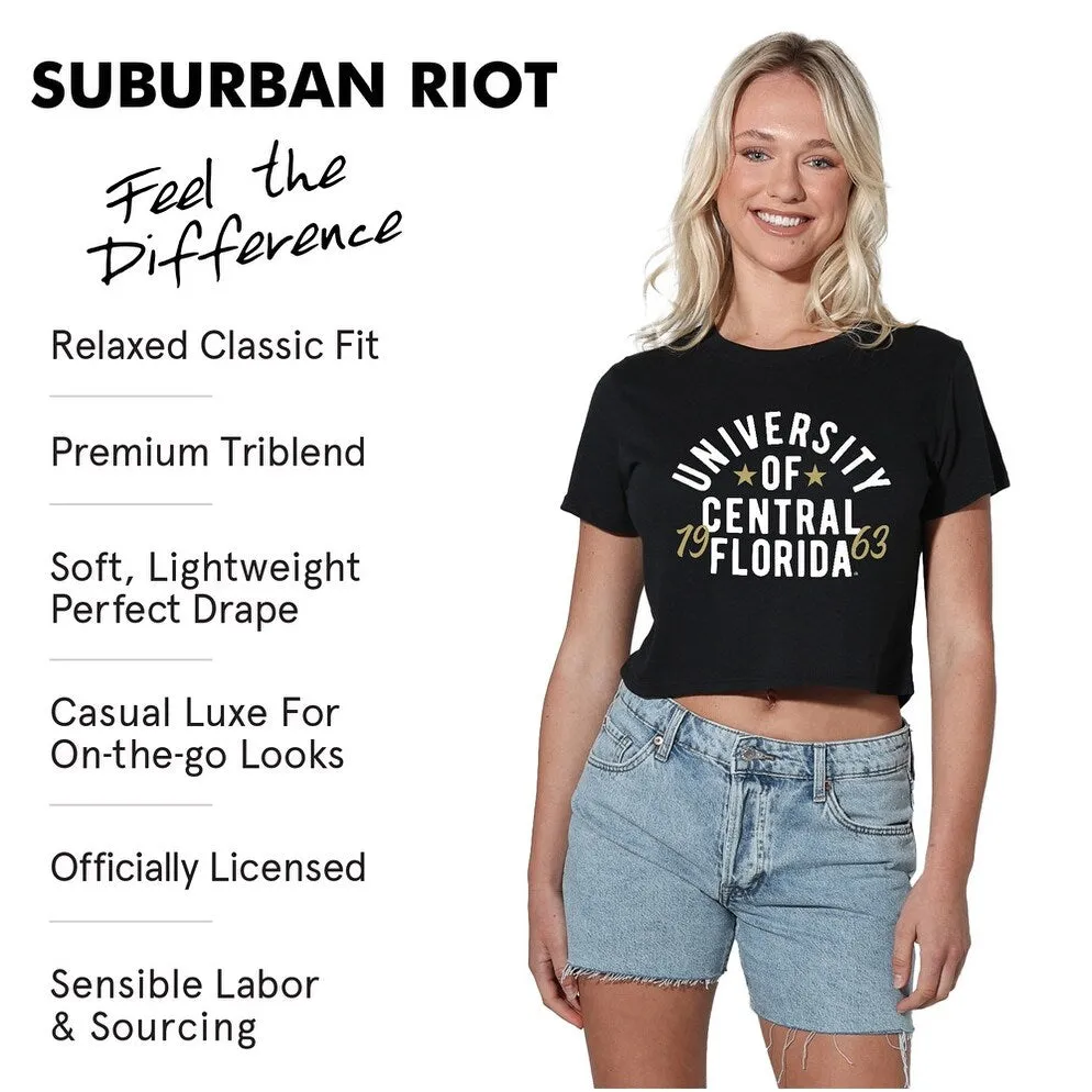 University of Central Florida Classic Script Women's Short Sleeve Crop Top sold by Zulily product image thumbnail 4