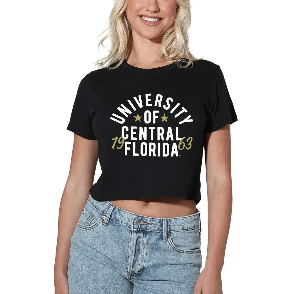 University of Central Florida Classic Script Women's Short Sleeve Crop Top sold by Zulily