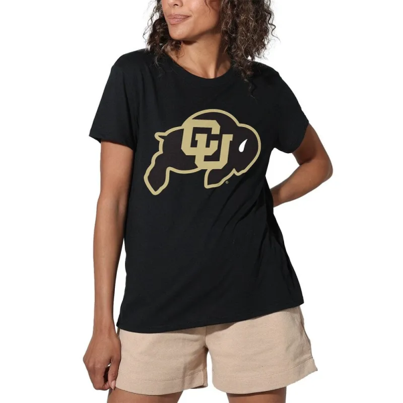 University of Colorado Traditional Loose Women's Tri-Blend Short Sleeve T-Shirt sold by Zulily