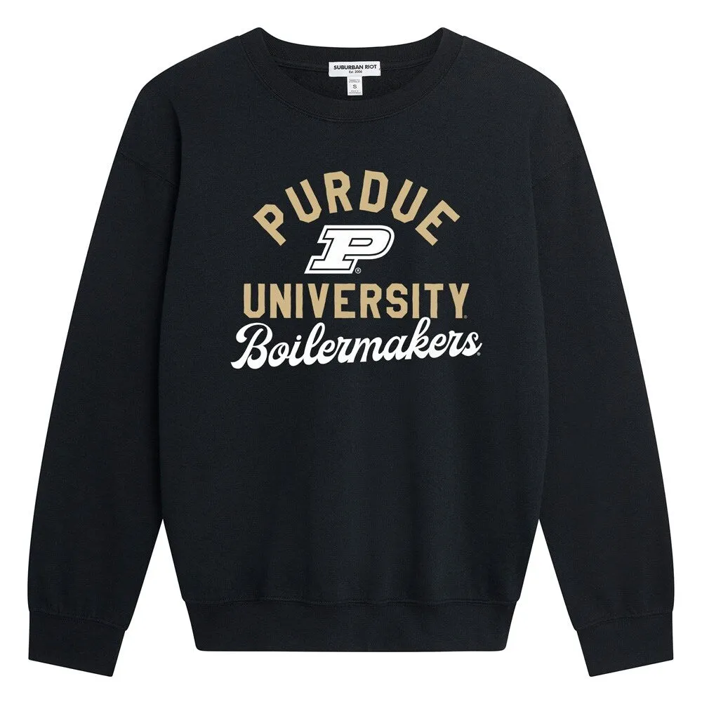 Purdue University Classic Script Willow Women's Long Sleeve Fleece Sweatshirt sold by Zulily product image thumbnail 5