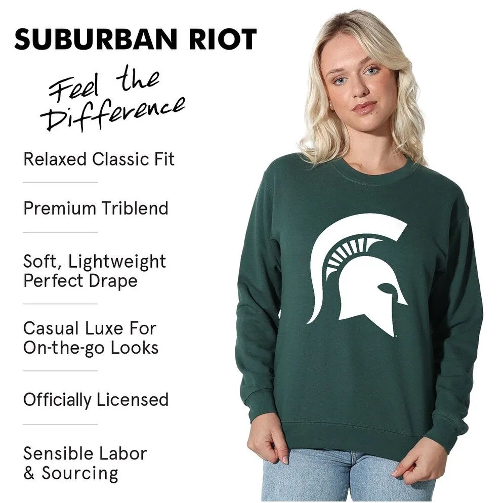 Michigan State University Traditional Willow Women's Long Sleeve Fleece Sweatshirt sold by Zulily product image thumbnail 4