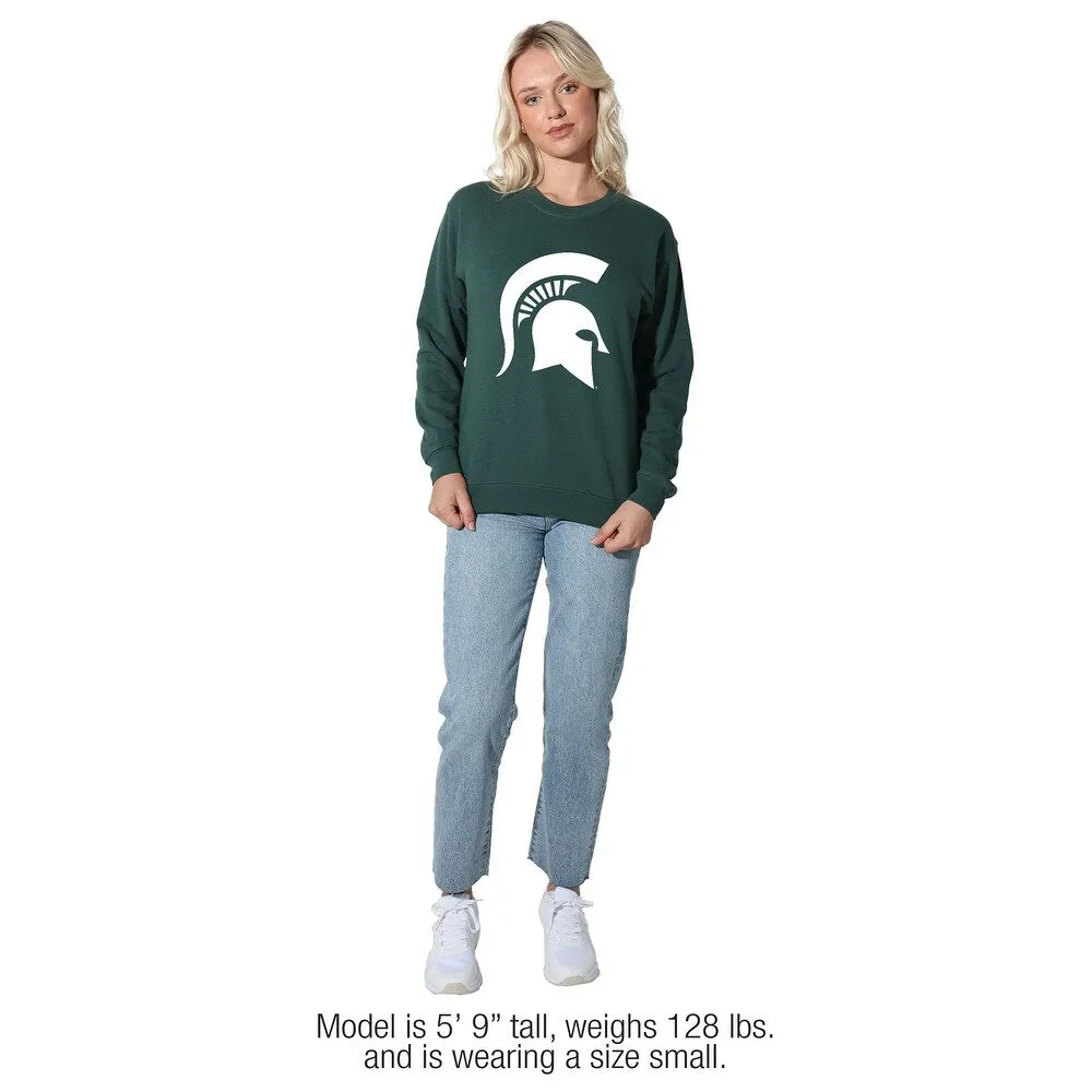 Michigan State University Traditional Willow Women's Long Sleeve Fleece Sweatshirt sold by Zulily product image thumbnail 2