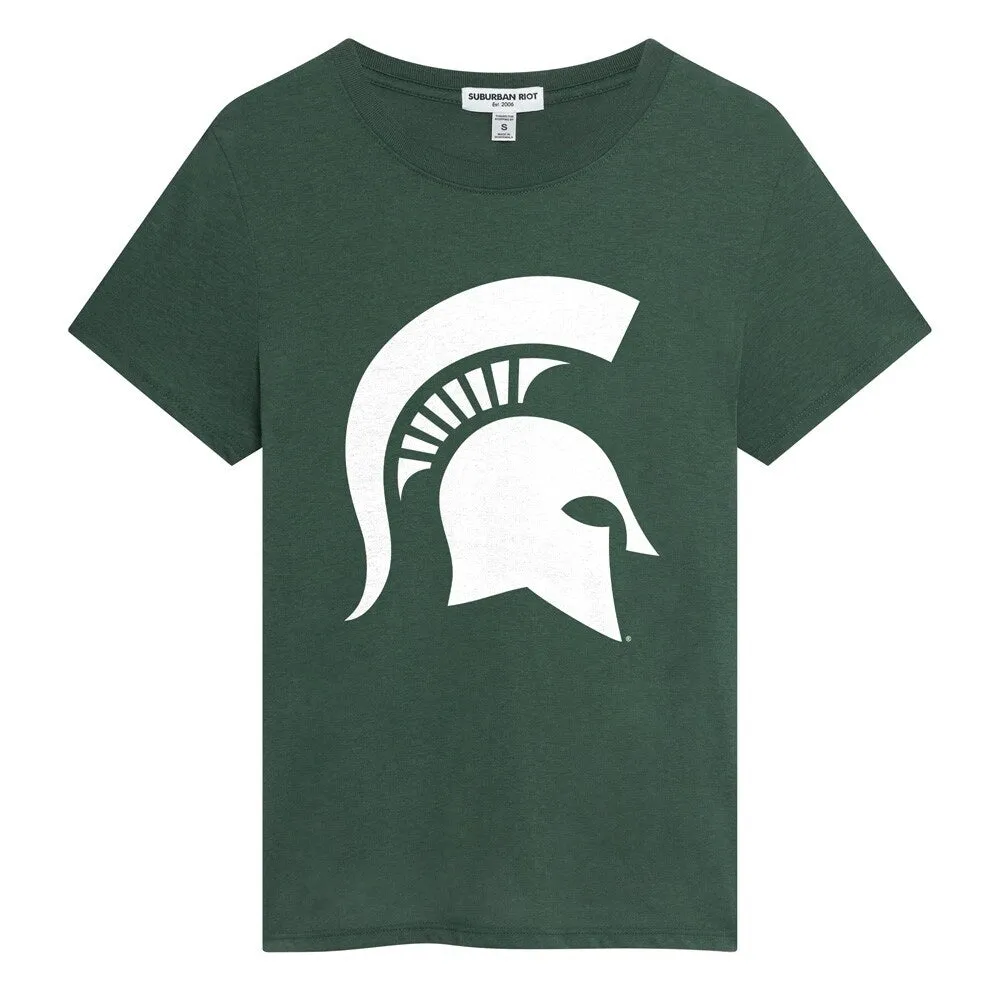 Michigan State University Classic Script Loose Women's Tri-Blend Short Sleeve T-Shirt sold by Zulily product image thumbnail 3