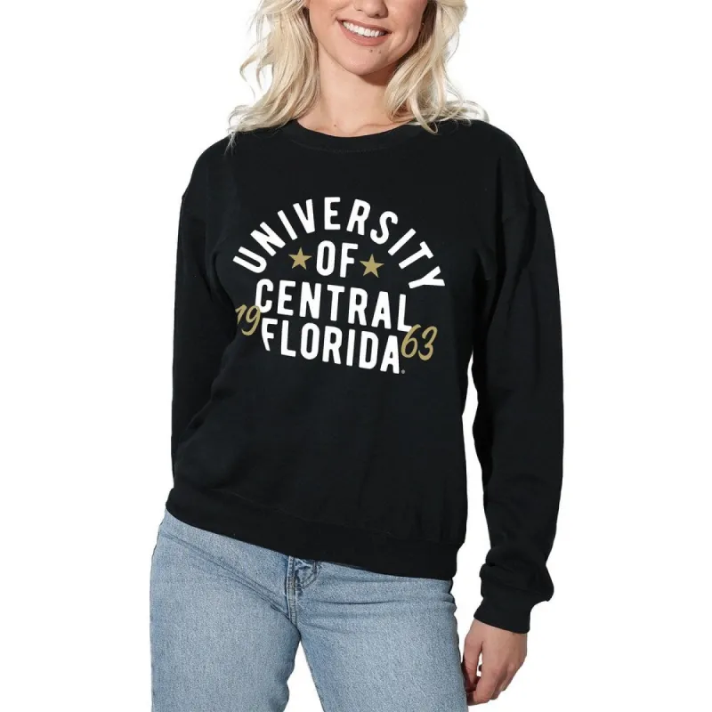University of Central Florida Classic Script Willow Women's Long Sleeve Fleece Sweatshirt sold by Zulily