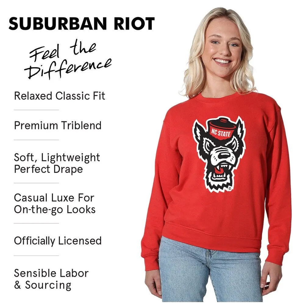 North Carolina State University Traditional Willow Women's Long Sleeve Fleece Sweatshirt sold by Zulily product image thumbnail 5