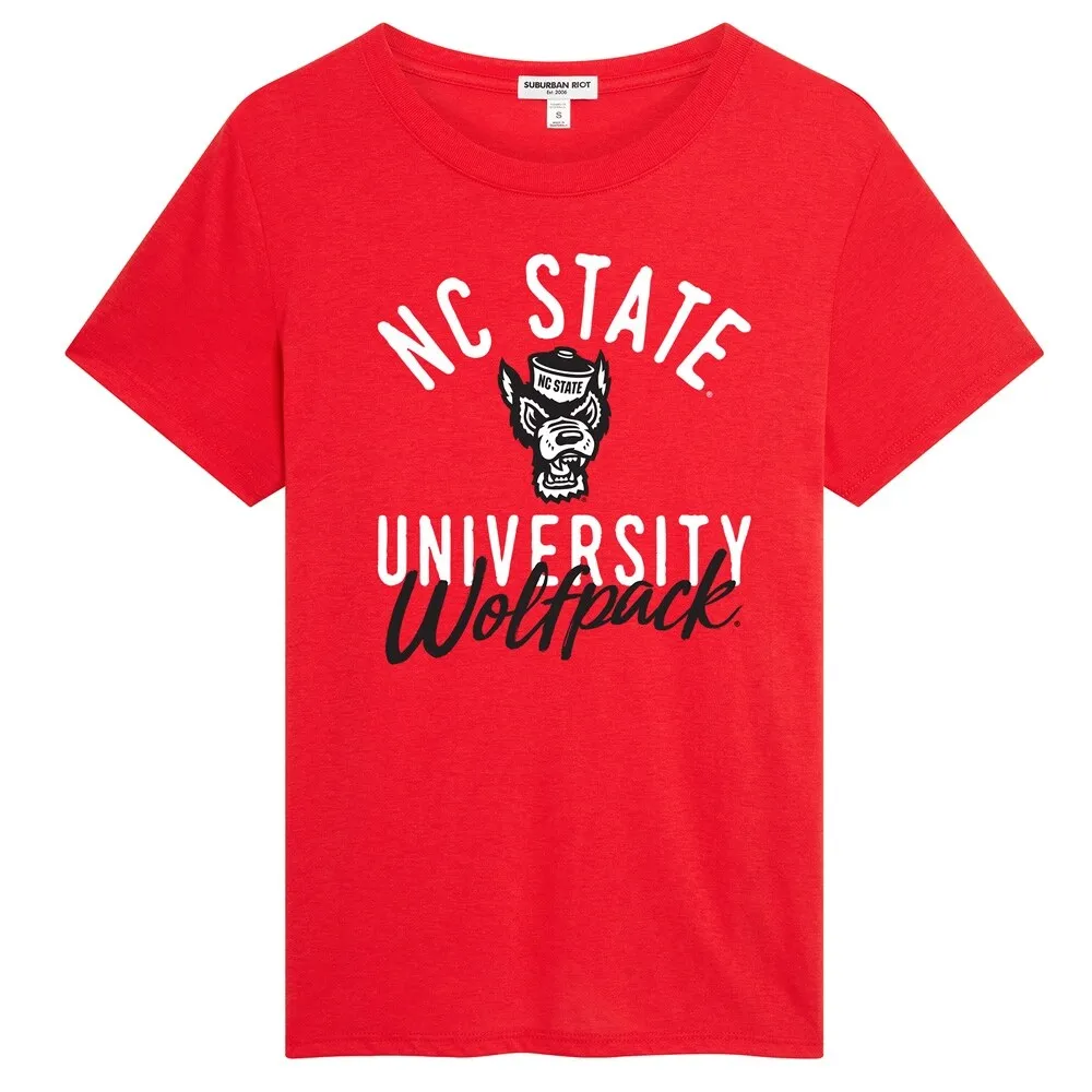 North Carolina State University Classic Script Loose Women's Tri-Blend Short Sleeve T-Shirt sold by Zulily product image thumbnail 5