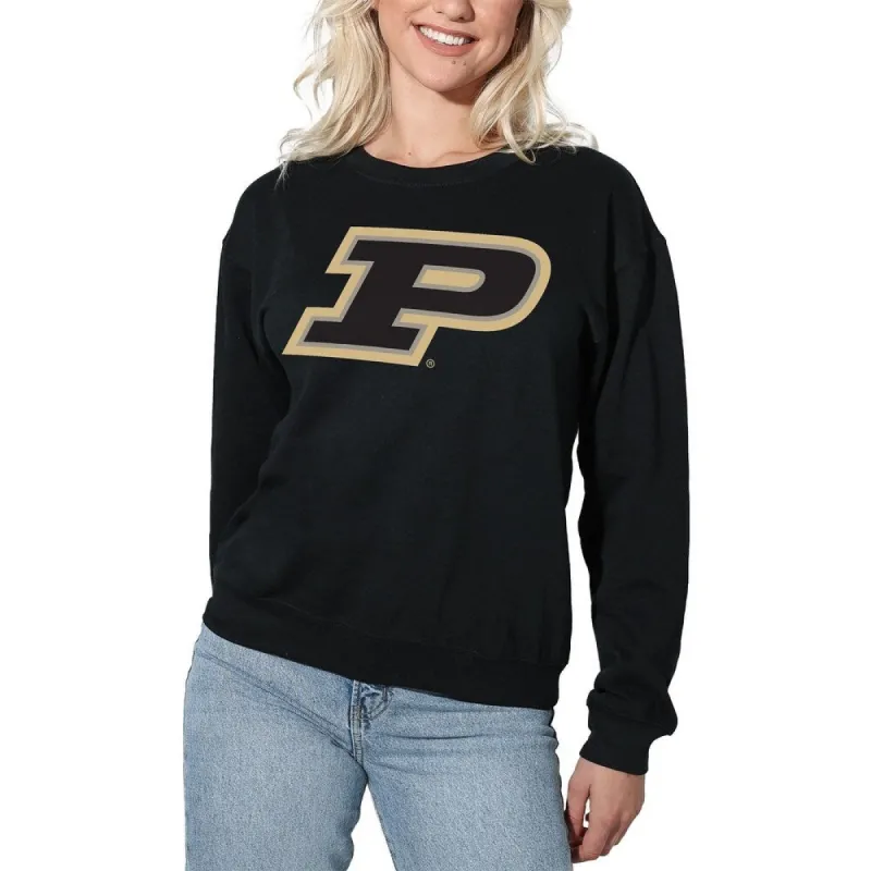 Purdue University Traditional Willow Women's Long Sleeve Fleece Sweatshirt sold by Zulily