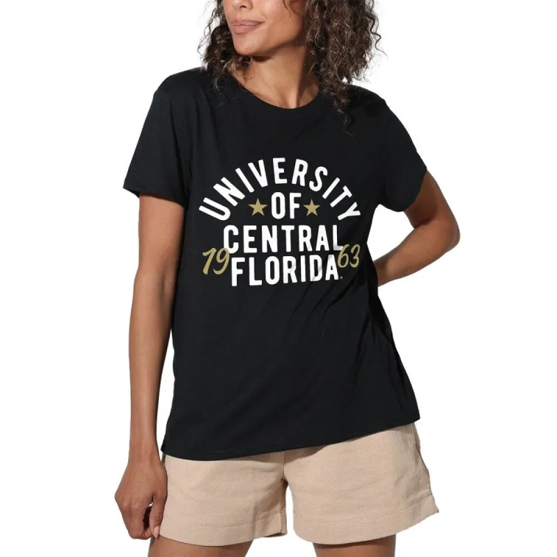 University of Central Florida Classic Script Loose Women's Tri-Blend Short Sleeve T-Shirt sold by Zulily