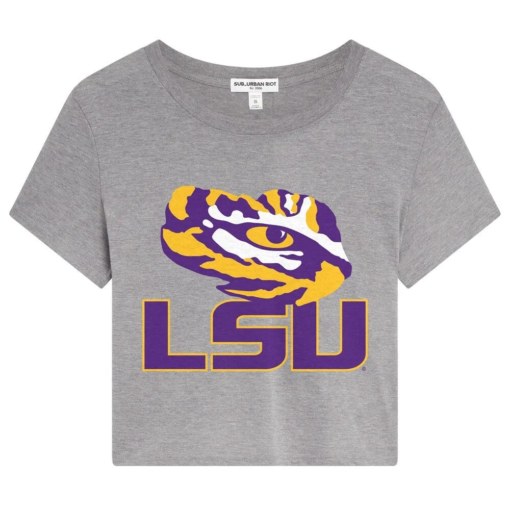 Louisiana State University Traditional Women's Short Sleeve Crop Top sold by Zulily product image thumbnail 2