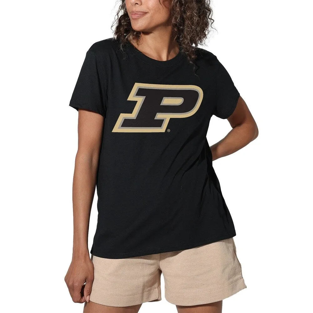 Purdue University Traditional Loose Women's Tri-Blend Short Sleeve T-Shirt sold by Zulily
