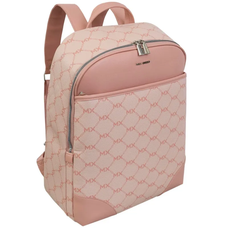 Max Studio Signature Print Faux Leather Backpack sold by Zulily