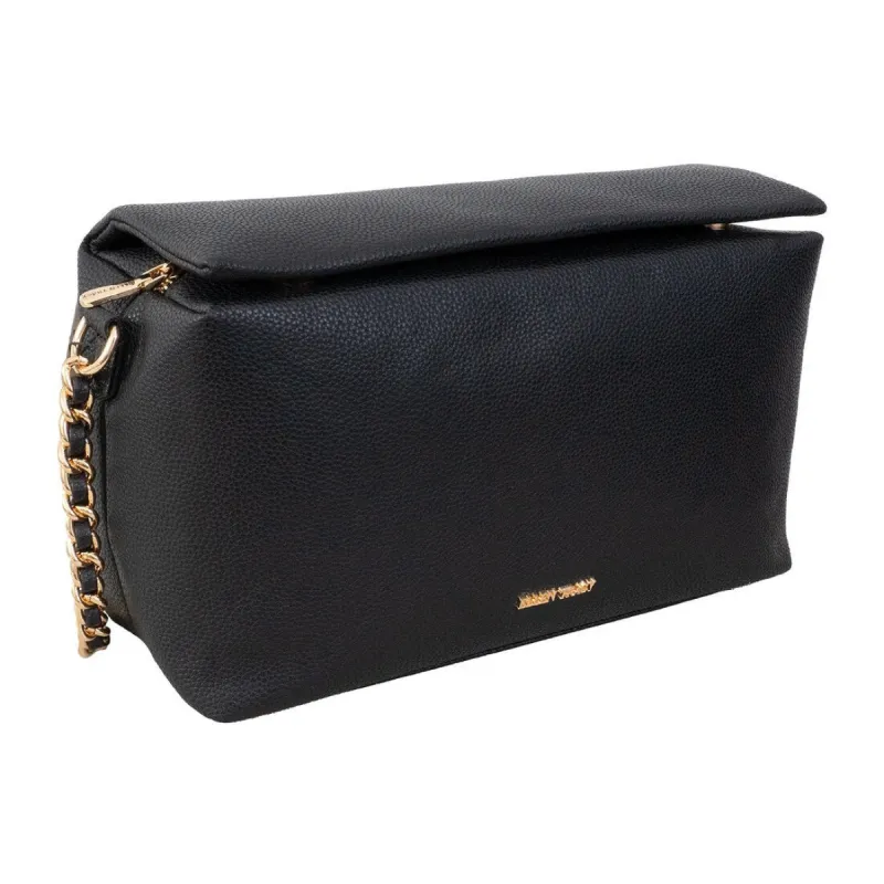 Ellen Tracy Chain Faux Pebble Leather Flap Bag sold by Zulily