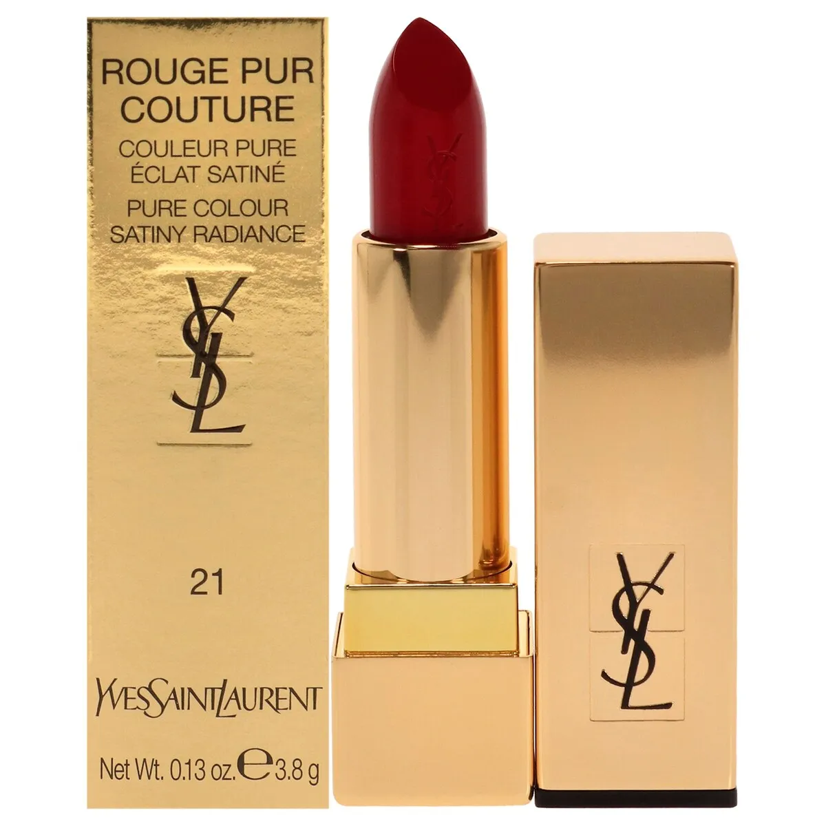 Rouge Pur Couture Satin Lipstick - 21 Rouge Paradoxe 0.13oz - 21 Rouge Paradoxe - 0.13 oz sold by Zulily