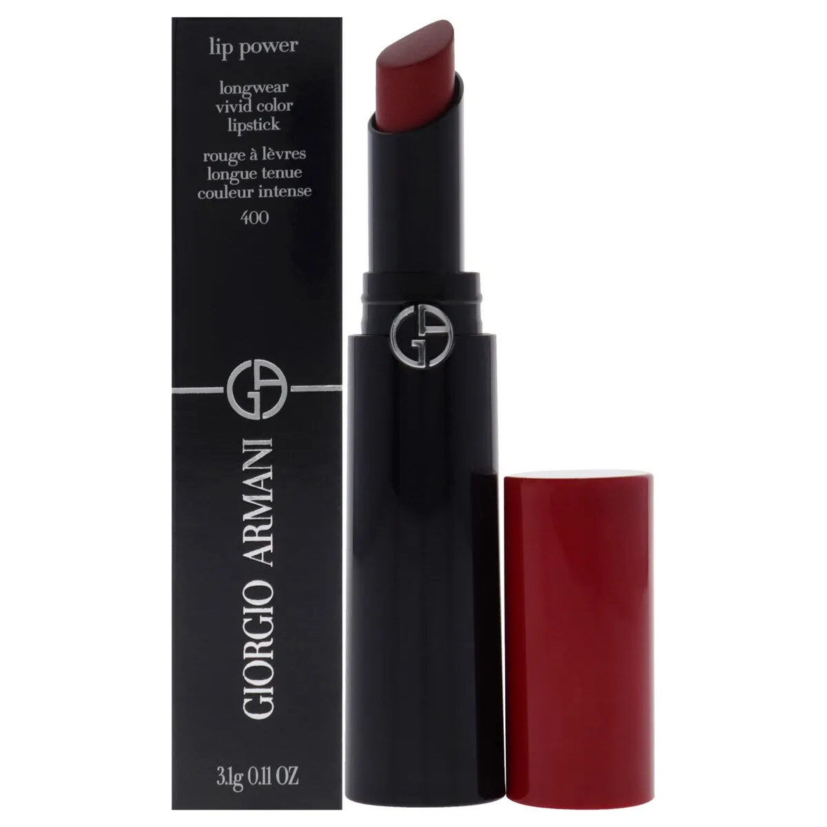 Lip Power Longwear Vivid Color Lipstick - 400 Four Hundred 0.11oz by Giorgio Armani for Women - Four Hundred - 0.11 oz sold by Zulily