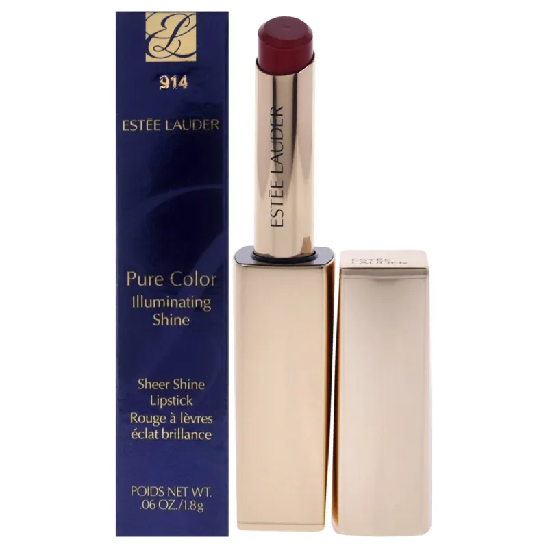 Pure Color Illuminating Shine Lipstick - 914 Unpredictable 0.06oz by Estee Lauder for Women - 0.06 oz sold by Zulily