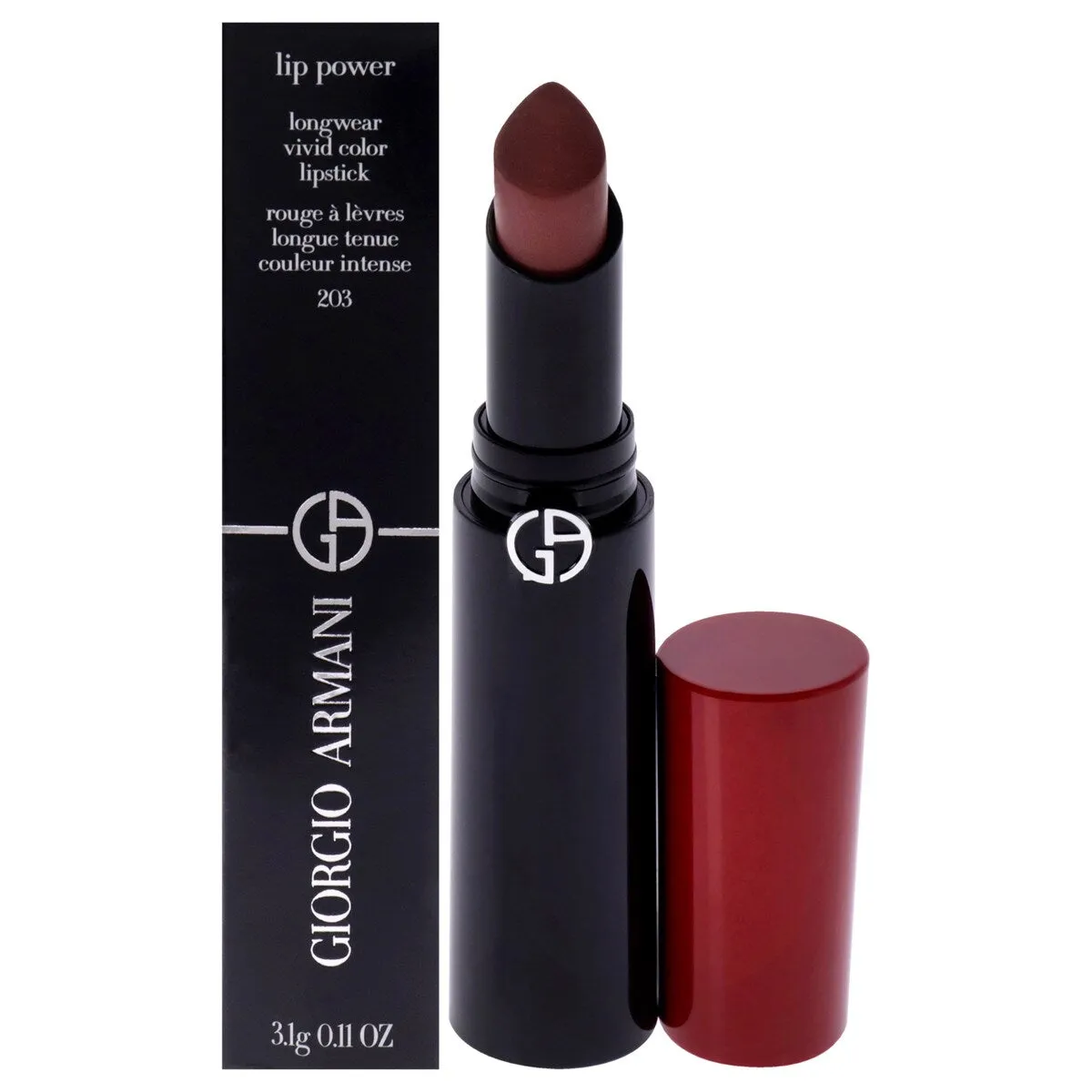 Lip Power Longwear Vivid Color Lipstick - 203 Mystery 0.11oz by Giorgio Armani for Women - 203 Mystery - 0.11 oz sold by Zulily