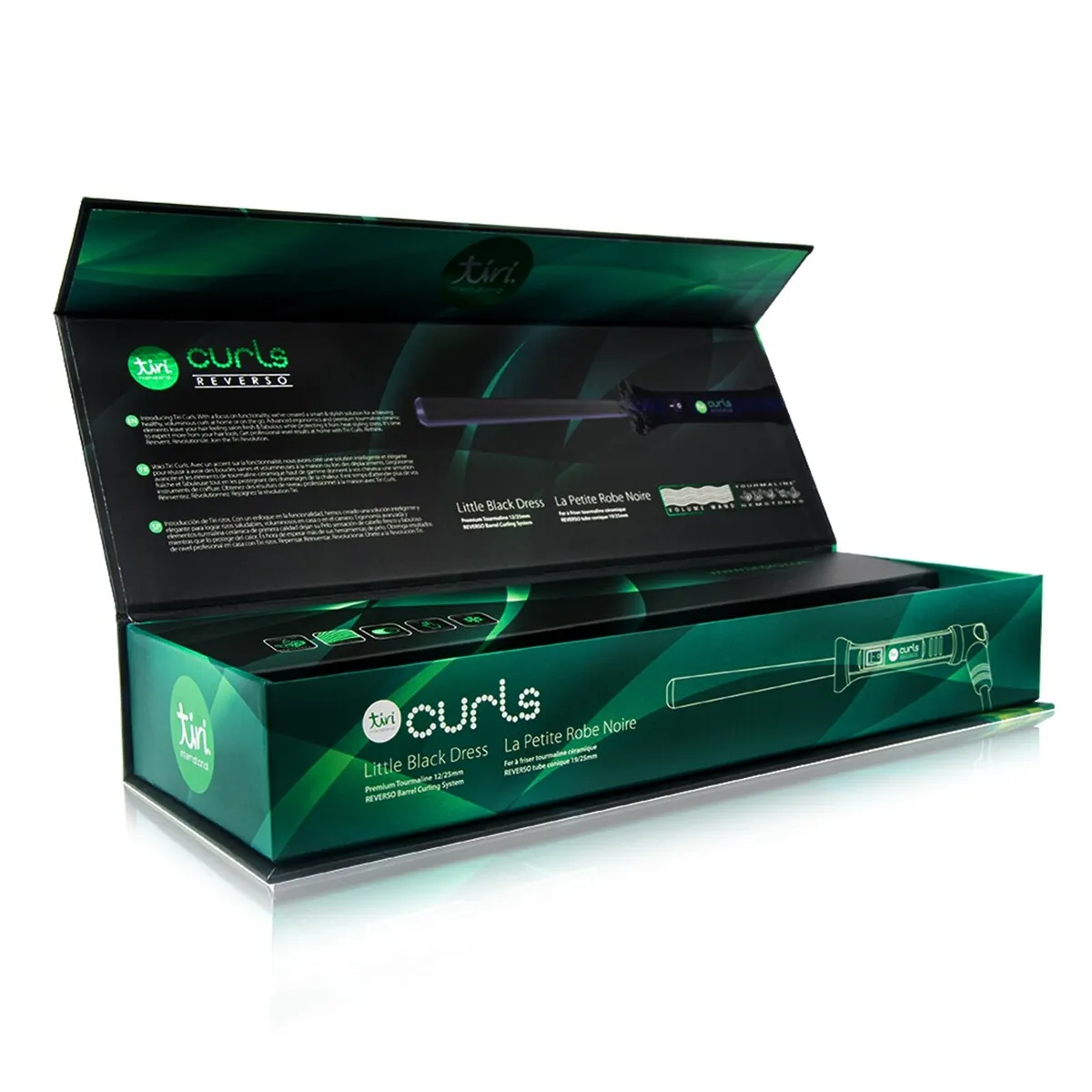 Reverso Clipless Tourmaline Curling Iron (with Heat Glove Included) sold by Zulily product image thumbnail 2