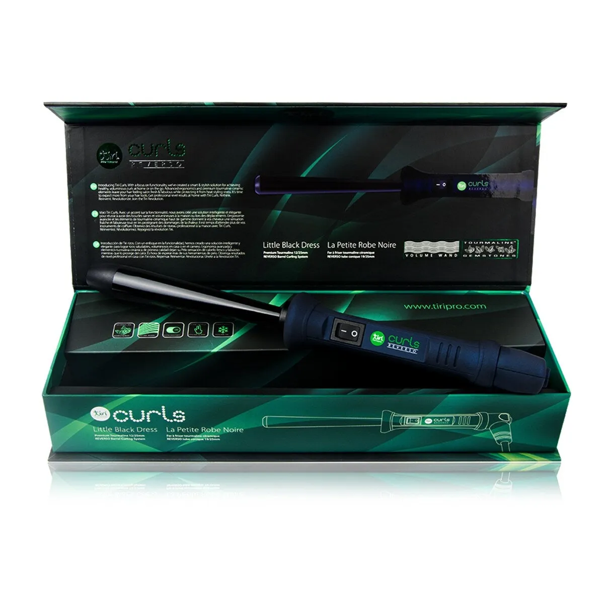 Reverso Clipless Tourmaline Curling Iron (with Heat Glove Included) sold by Zulily product image thumbnail 4