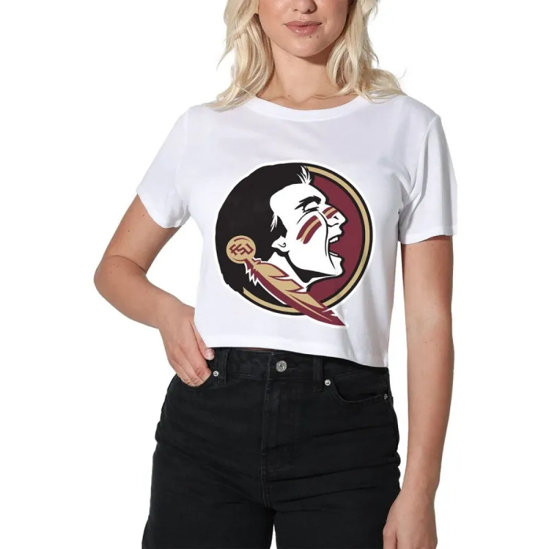 Florida State University Traditional Women's Short Sleeve Crop Top sold by Zulily