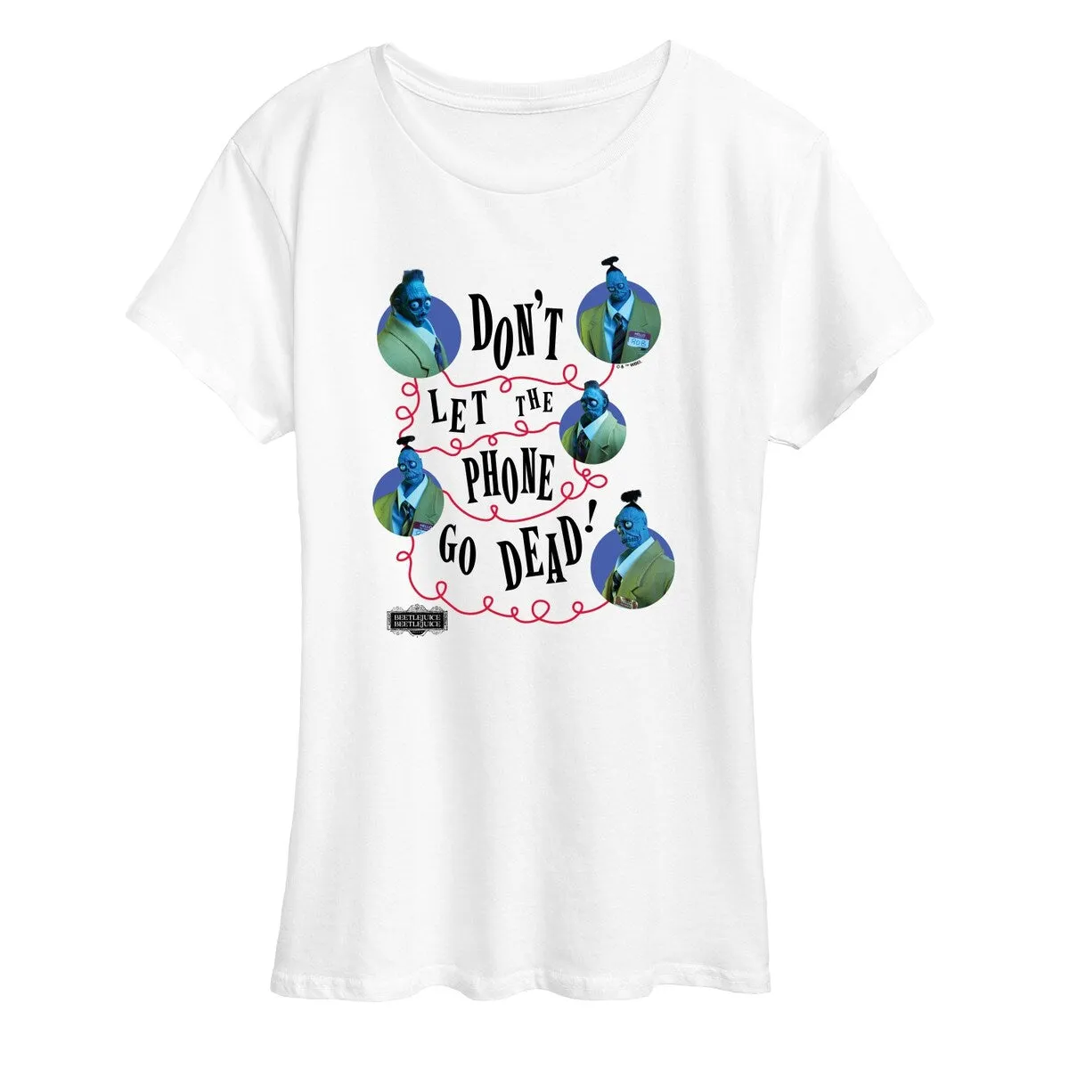 Beetlejuice Beetlejuice Don't Phone Plus Tee sold by Zulily