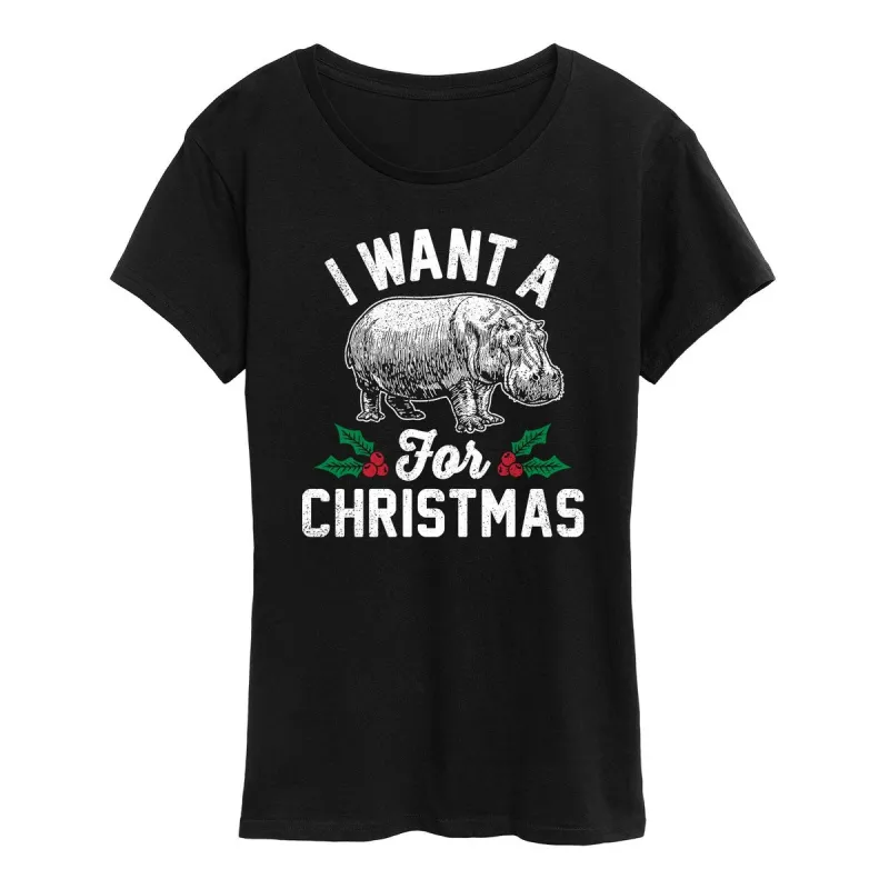 I Want A Hippopotamus For Christmas Plus Tee sold by Zulily
