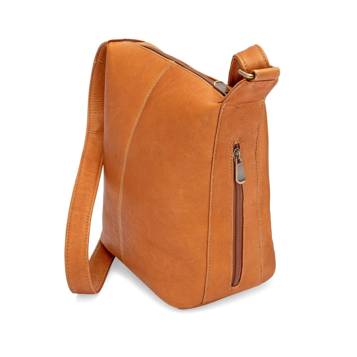 Le Donne Leather Side Zip Crossbody sold by Zulily product image thumbnail 4