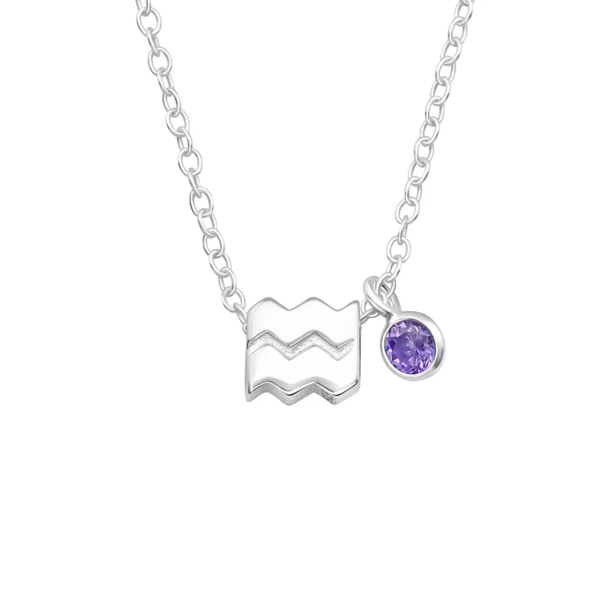 Sterling Silver & Cubic Zirconia Zodiac Pendant Necklace sold by Zulily product image thumbnail 3