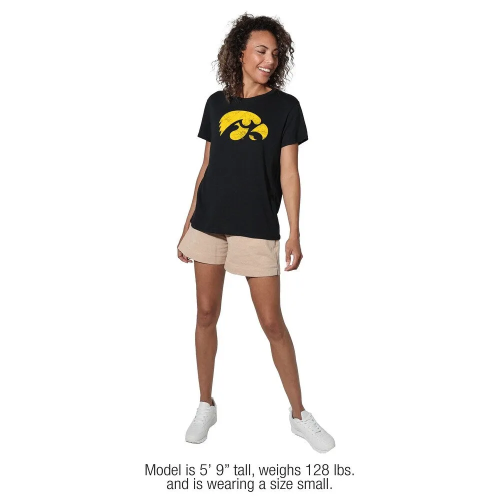University of Iowa Distressed Primary Women's Loose T Shirt sold by Zulily product image thumbnail 3