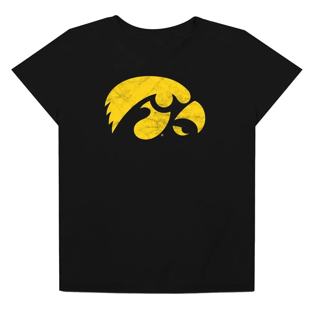 University of Iowa Distressed Primary Women's Loose T Shirt sold by Zulily product image thumbnail 2