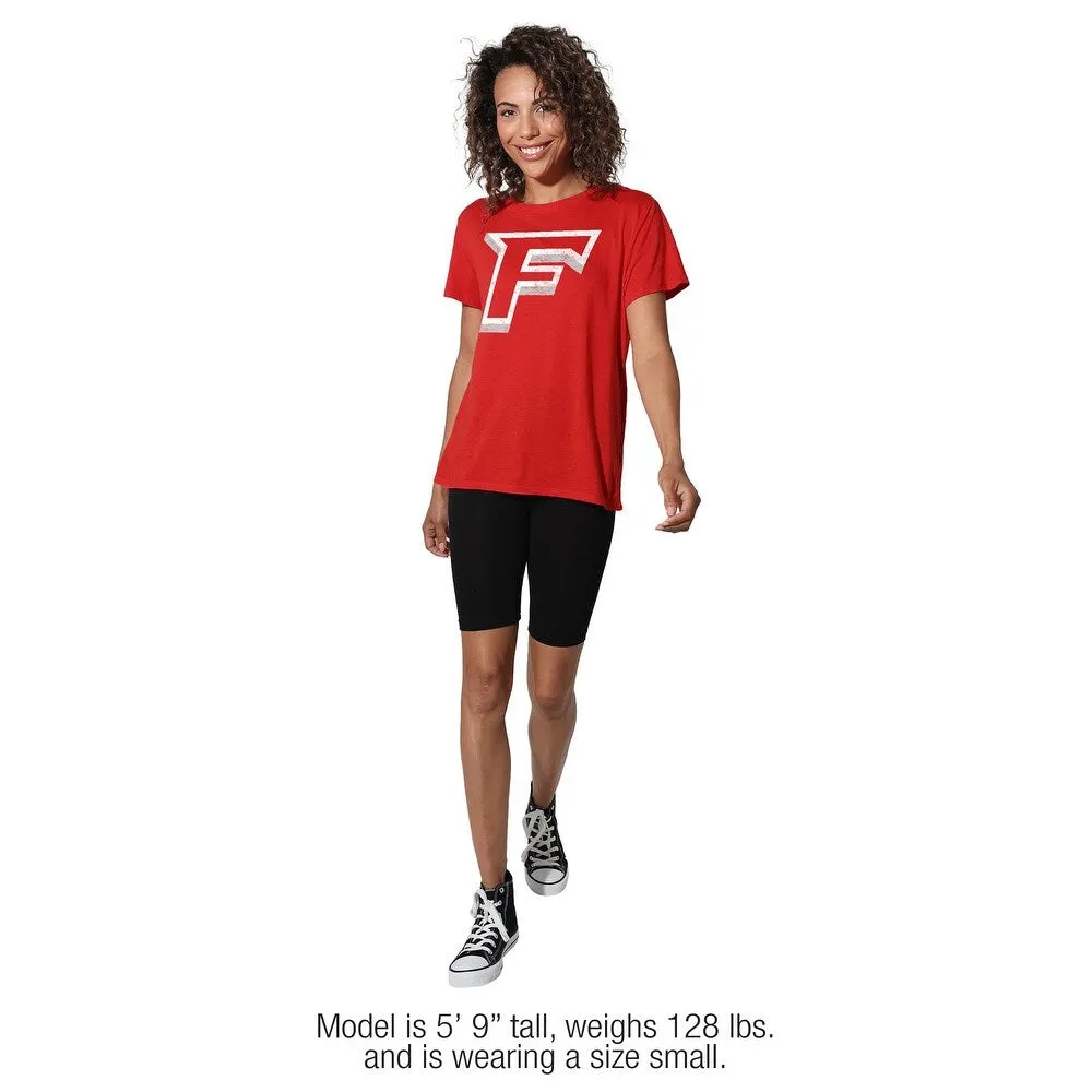 Fairfield University Distressed Primary Logo Women's Loose T Shirt sold by Zulily product image thumbnail 4