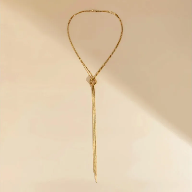 Goldtone Bolo Style Necklace - White sold by Zulily