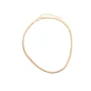 Goldtone Thick Curb Chain Necklace - White sold by Zulily