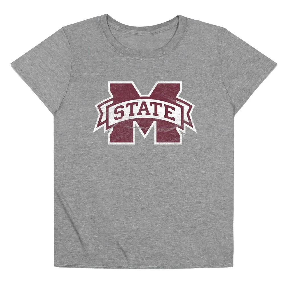 Mississippi State University Distressed Primary Women's Loose T Shirt sold by Zulily product image thumbnail 4