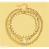 Goldtone Imitation Pearl Layered Necklace - White sold by Zulily