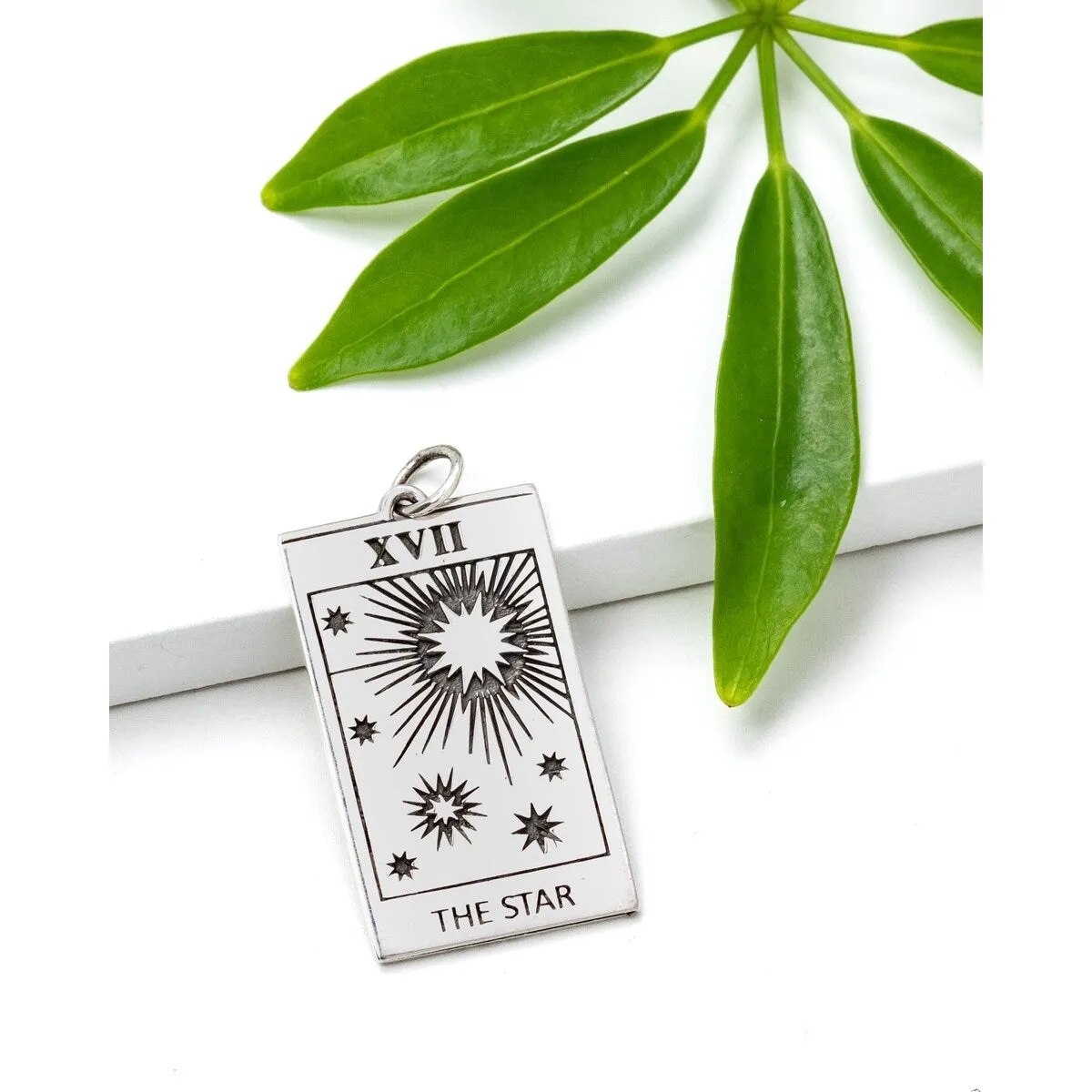 Sterling Silver Strength Lion Tarot Card Pendant sold by Zulily product image thumbnail 2