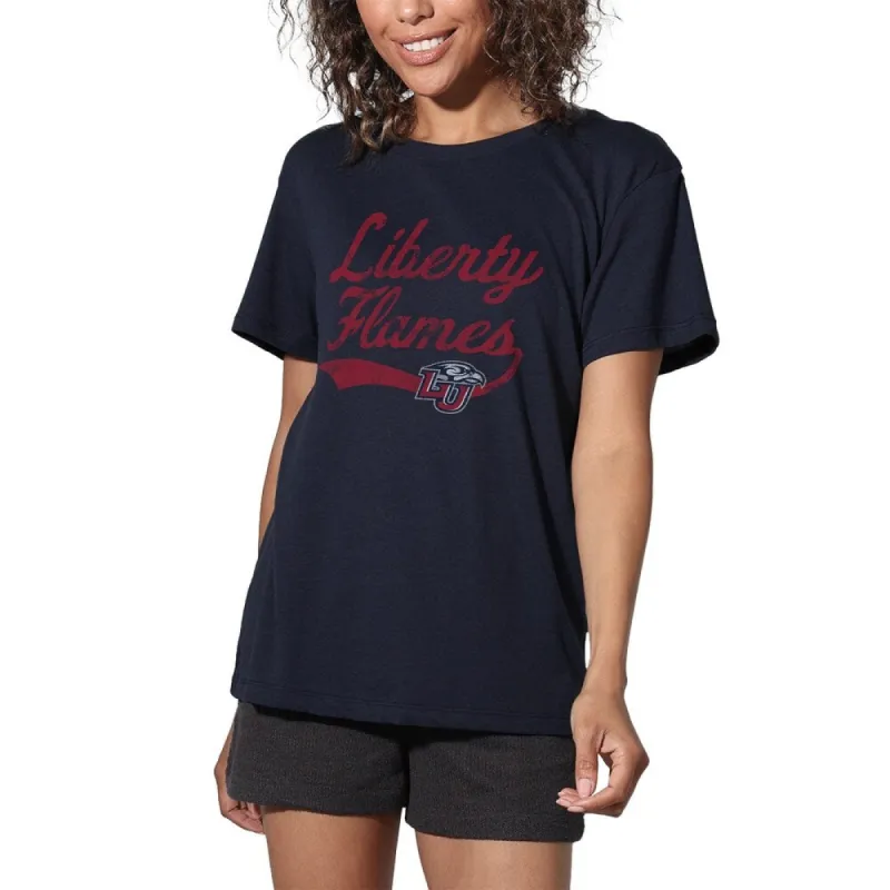 Liberty University Vintage Script Women's Loose T Shirt sold by Zulily