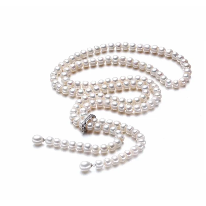 Freshwater Pearl & Sterling Silver Necklace - White sold by Zulily