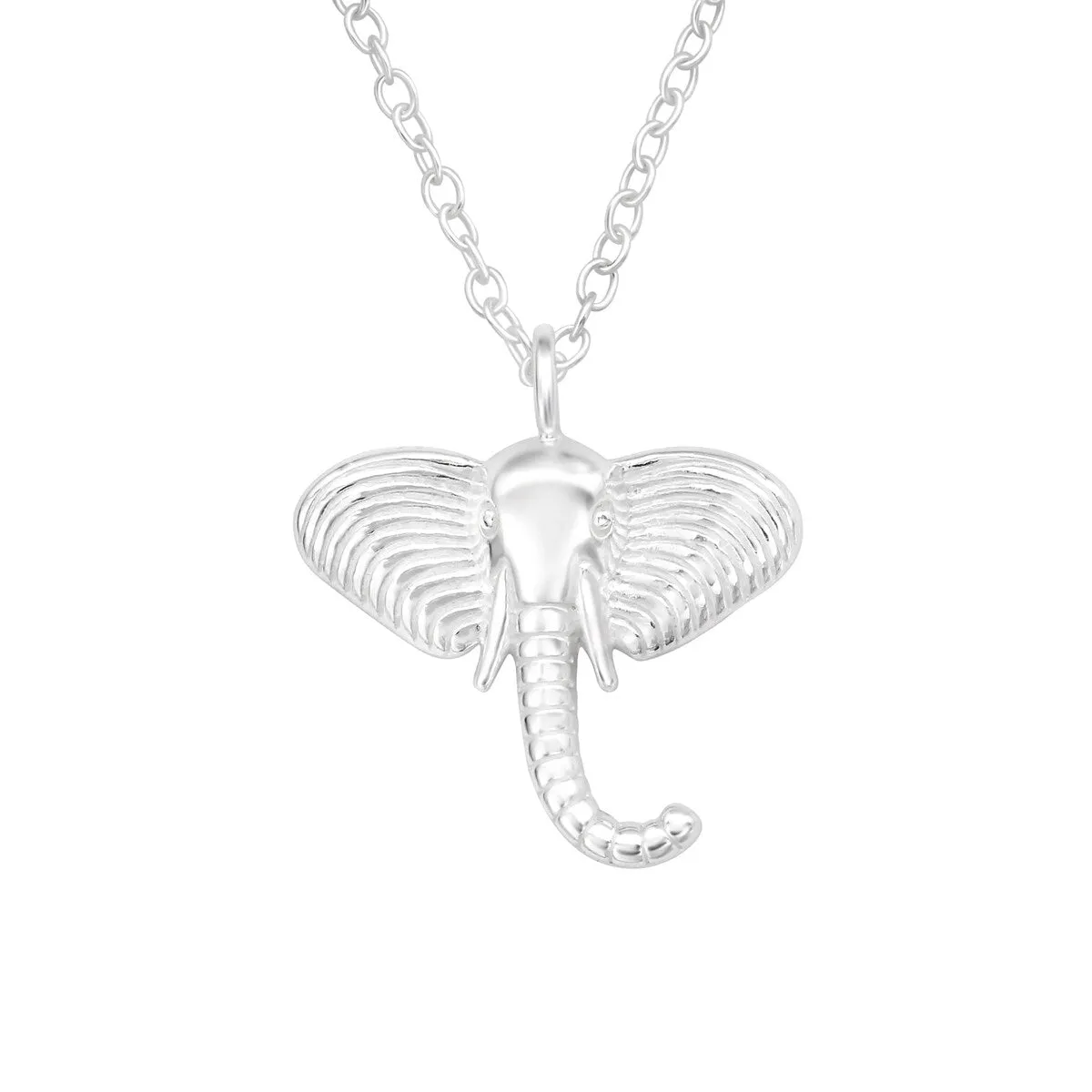 Sterling Silver Elephant Necklace - White sold by Zulily