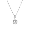 Cubic Zirconia & Sterling SilverFour Leaf Clover Pendant Necklace - White sold by Zulily