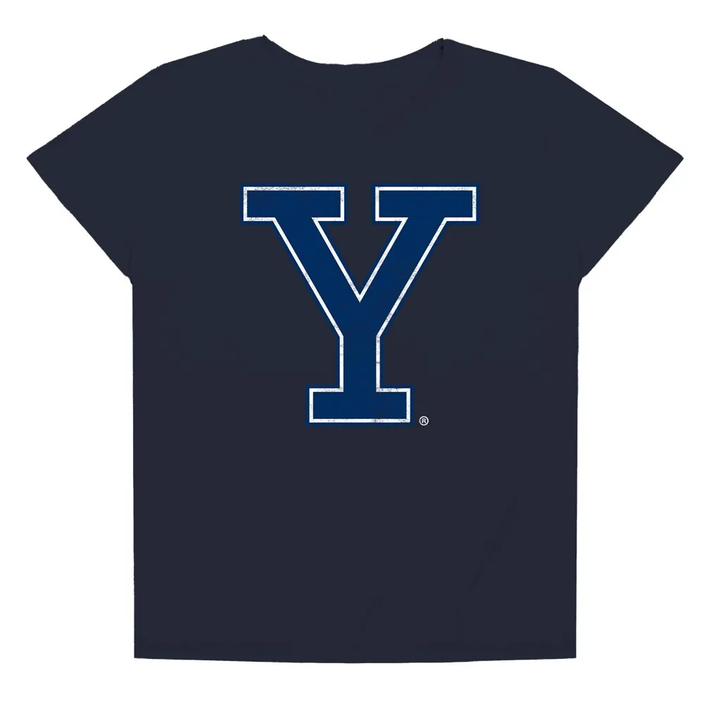 Yale University Distressed Primary Logo Women's Loose T Shirt sold by Zulily product image thumbnail 4