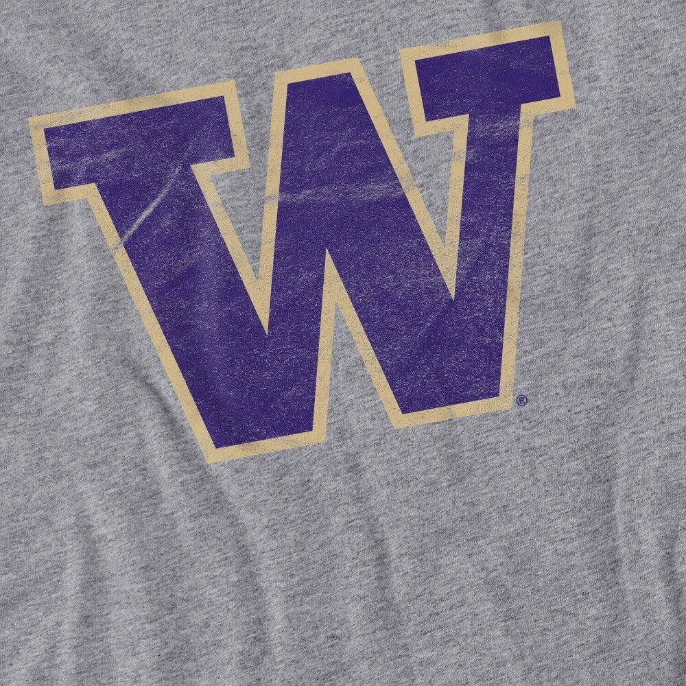 University of Washington Distressed Primary Logo Women's Loose T Shirt sold by Zulily product image thumbnail 2