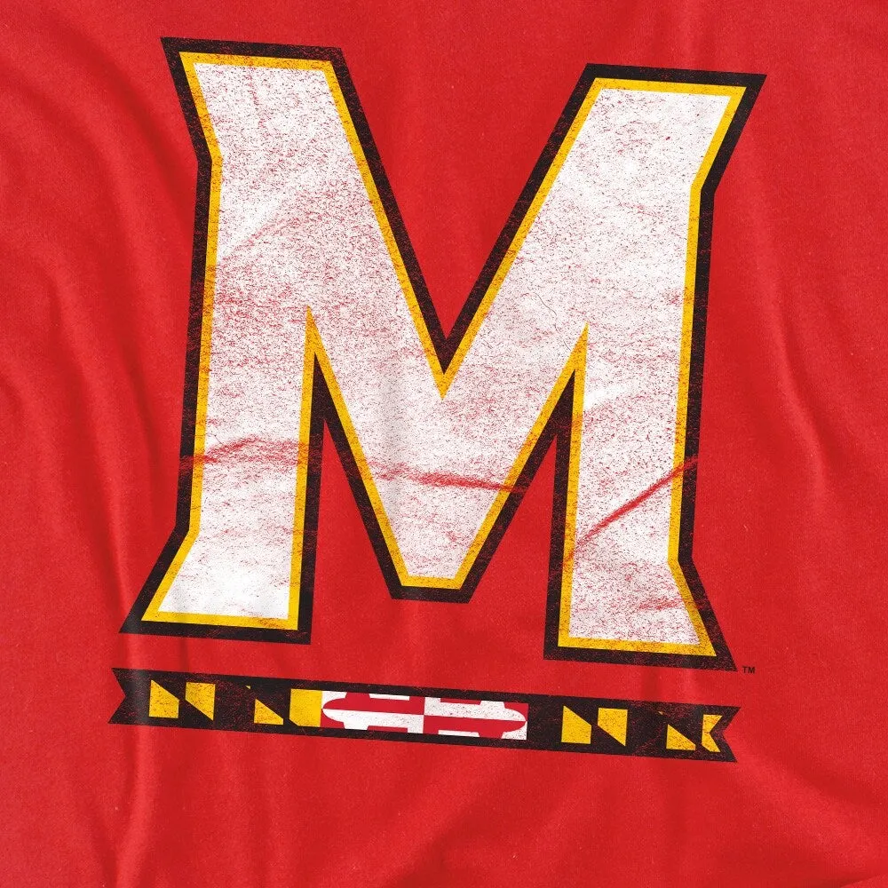University of Maryland Distressed Primary Logo Women's Loose T Shirt sold by Zulily product image thumbnail 4